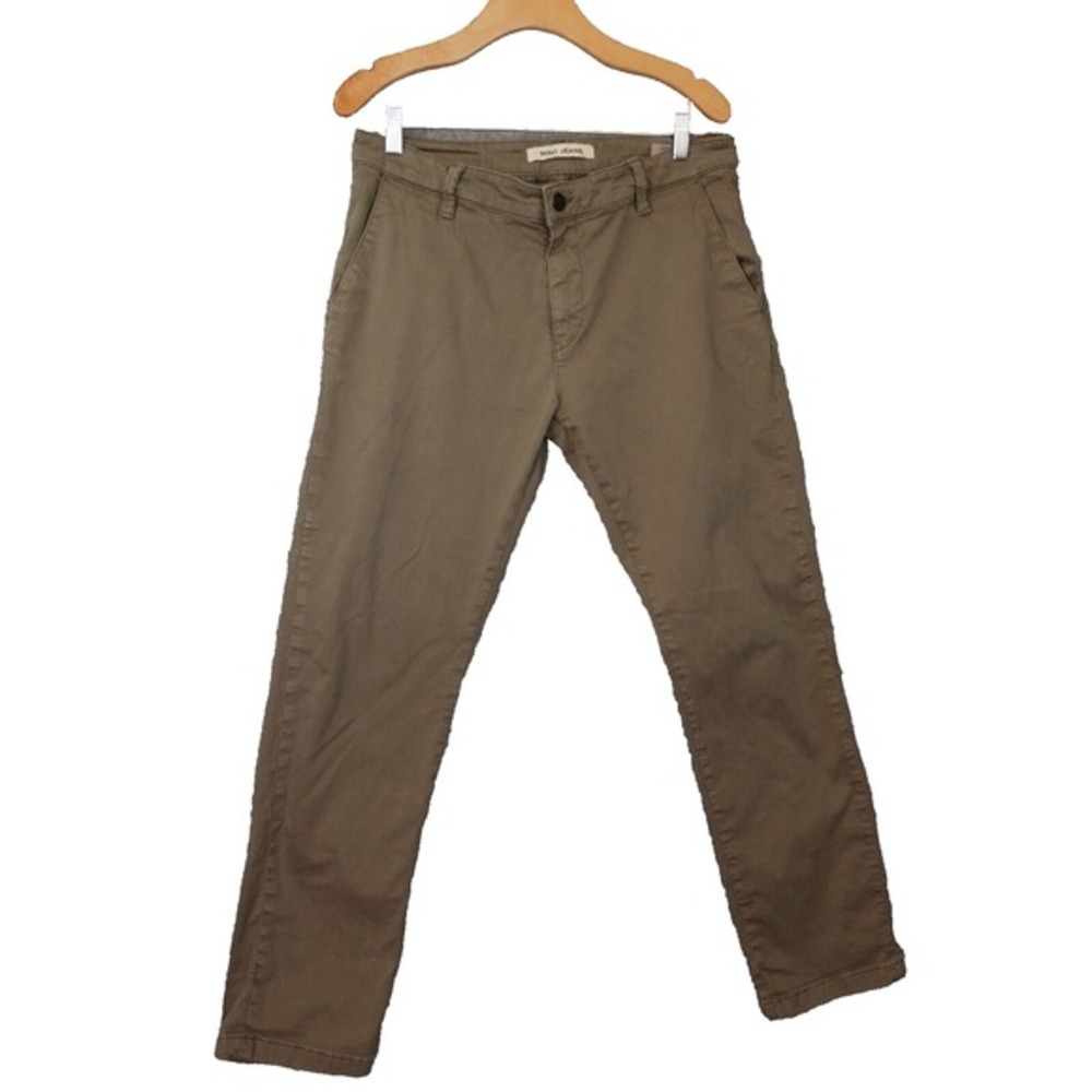 Mavi Jeans Johnny Chino Pants Mens 34 British Khaki Slim Stretch Twill‎ 32x29